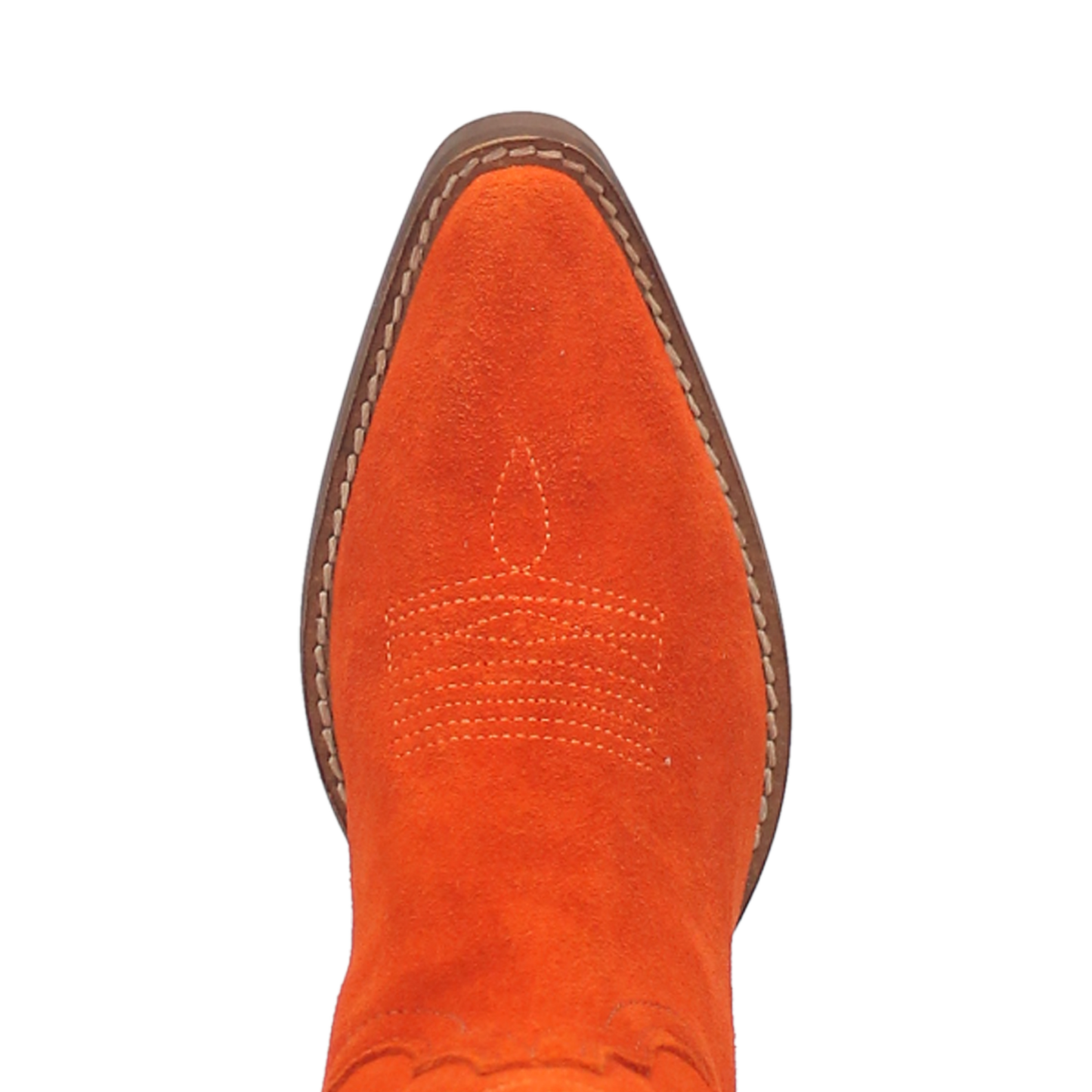Dingo Ladies Out West Orange Suede Leather Snip Toe Boots DI920-OR