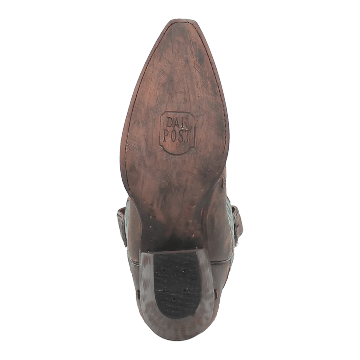 Dan Post Ladies Vintage Bluebird Leather Chocolate & Teal Western Boot DP3544