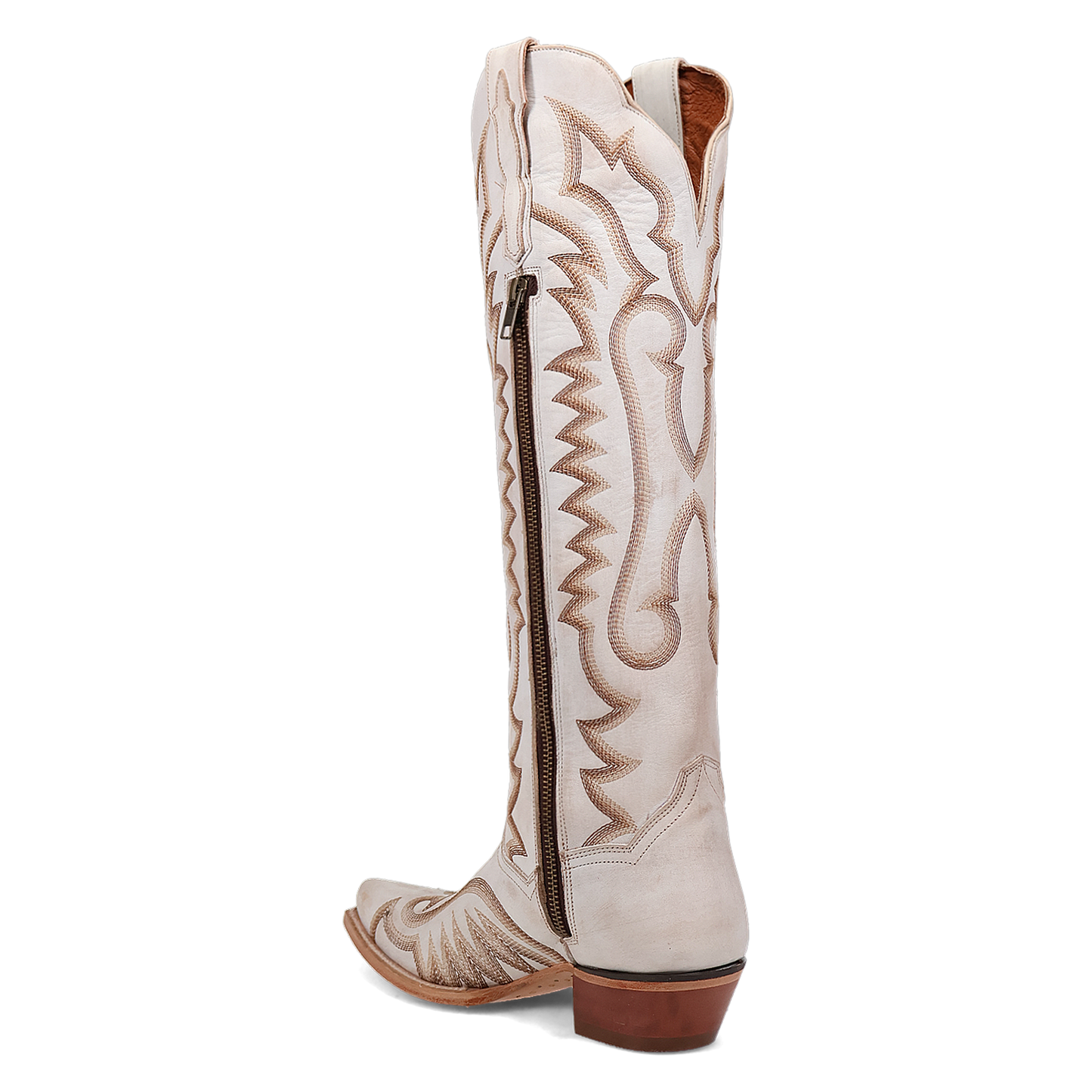 Dan Post Ladies Josie Tall White Leather Boots DP5107
