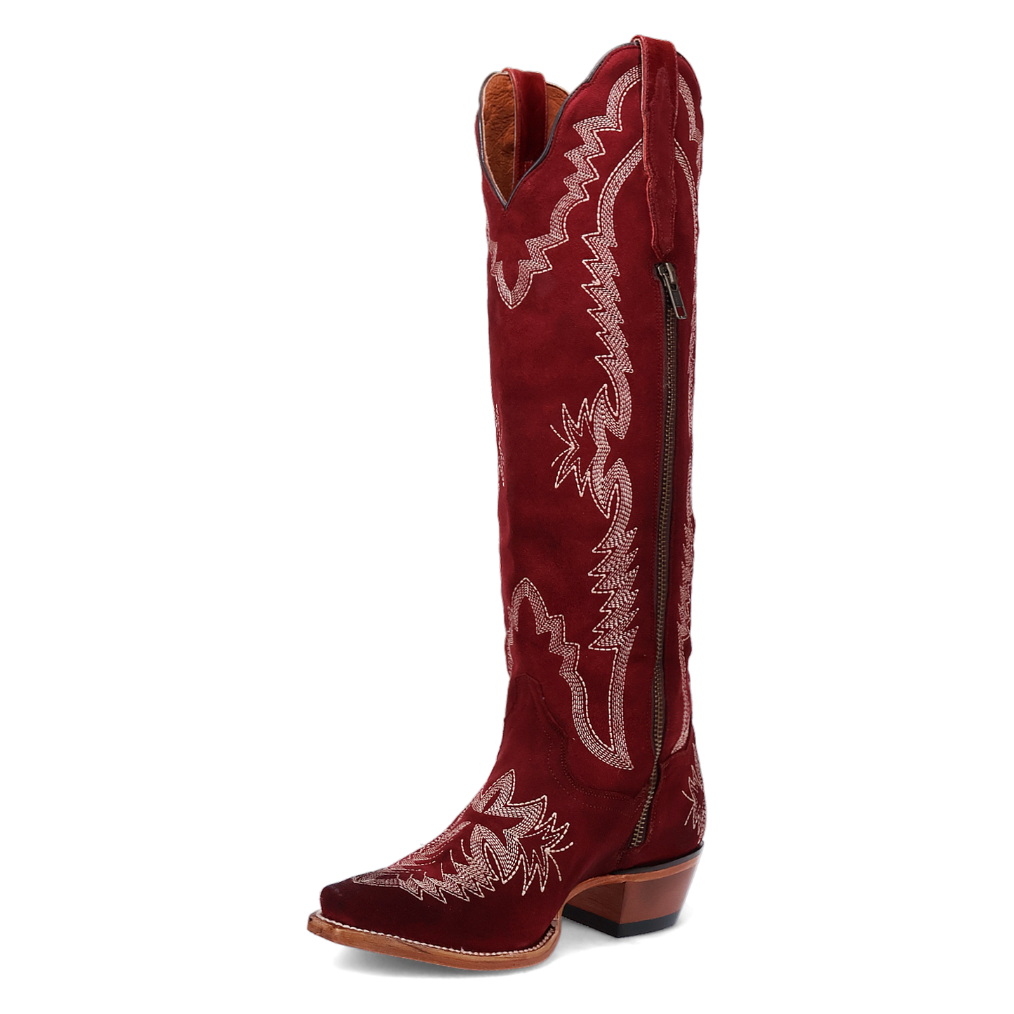 Dan Post Ladies Marlowe Red Suede Leather Tall Boots DP5153