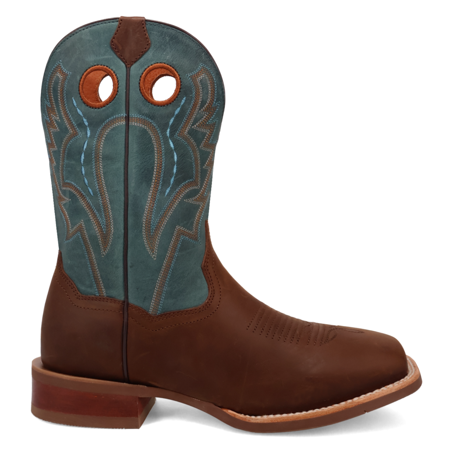 Dan Post Men's Leighton Leather Brown & Blue Western Boot DP5173