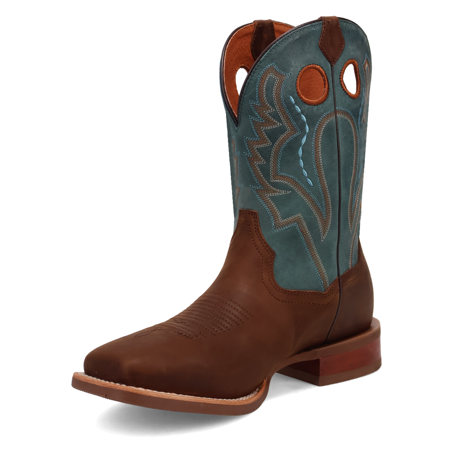 Dan Post Men's Leighton Leather Brown & Blue Western Boot DP5173