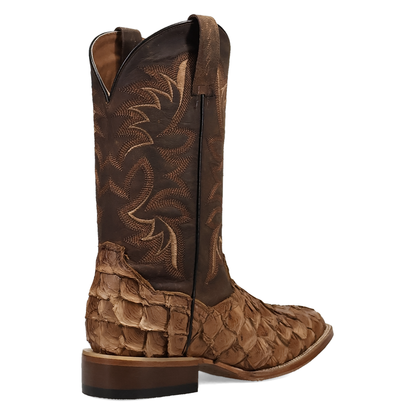 Dan Post Men's Marc Pirarucu Tan & Chocolate Western Boot DP5270