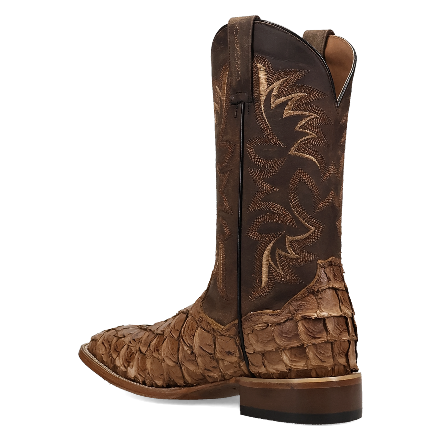 Dan Post Men's Marc Pirarucu Tan & Chocolate Western Boot DP5270