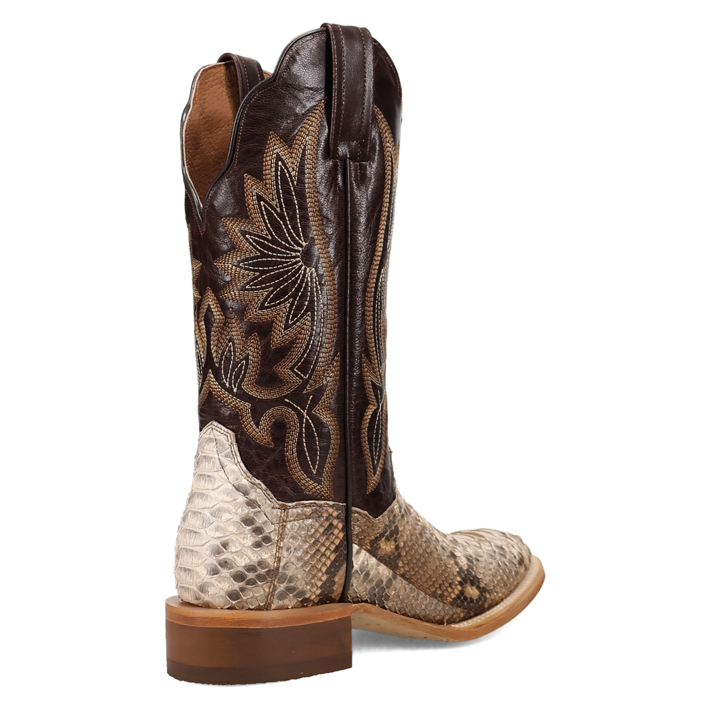 Dan Post Ladies Amara Python Natural & Chocolate Western Boot DP5282