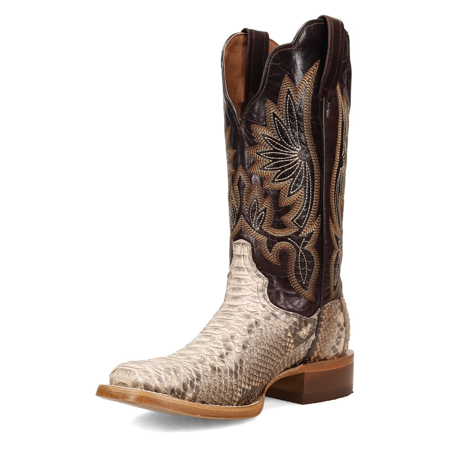 Dan Post Ladies Amara Python Natural & Chocolate Western Boot DP5282