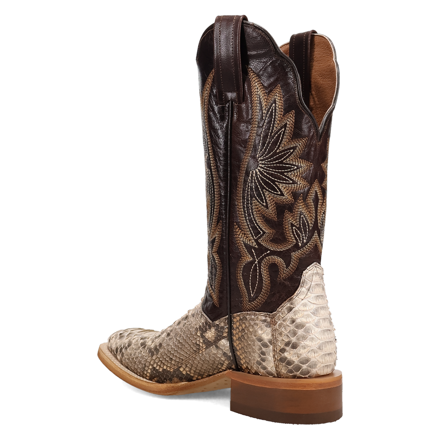 Dan Post Ladies Amara Python Natural & Chocolate Western Boot DP5282