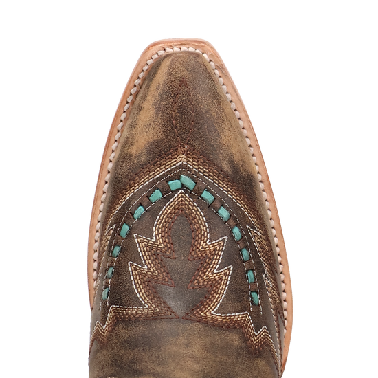 ladies brown dress boots Dan Post Women's Mesa Leather Boots, Tan, 7 M
