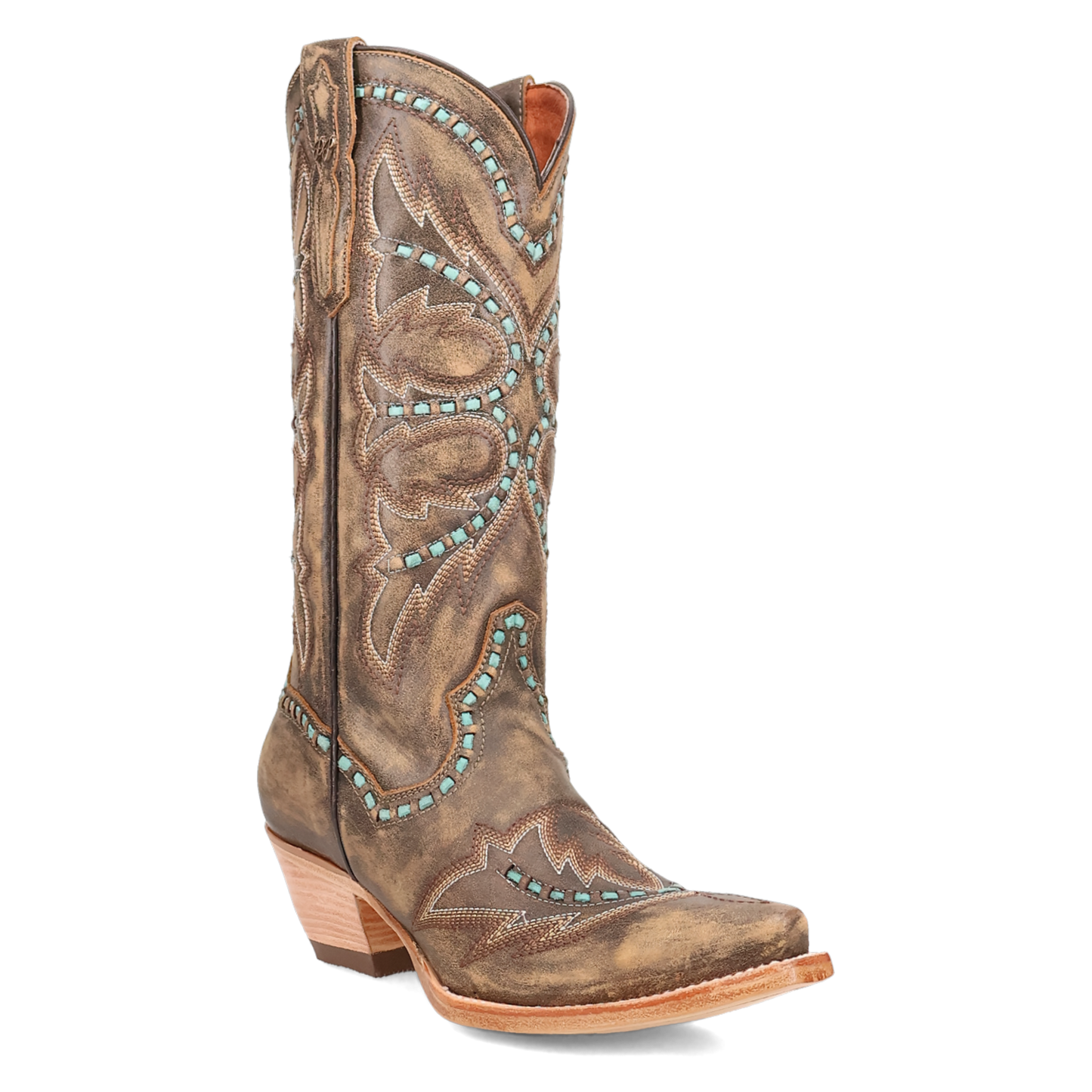 Dan Post Ladies Honey Brown Mesa Leather Western Boots DP7054