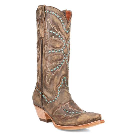 Dan Post Ladies Honey Brown Mesa Leather Western Boots DP7054