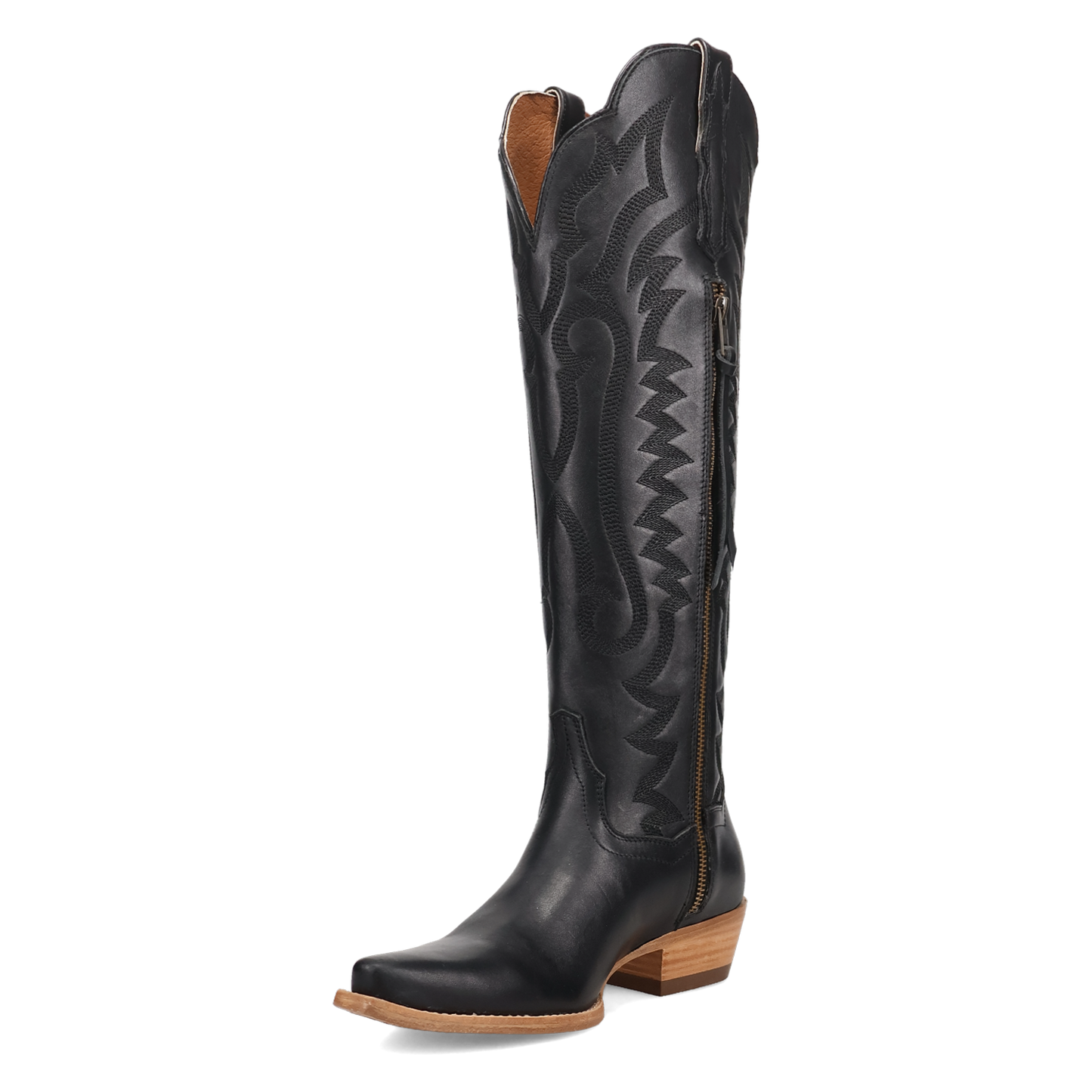 Dan Post Ladies Heartland Black Leather Tall Western Boot DP7107