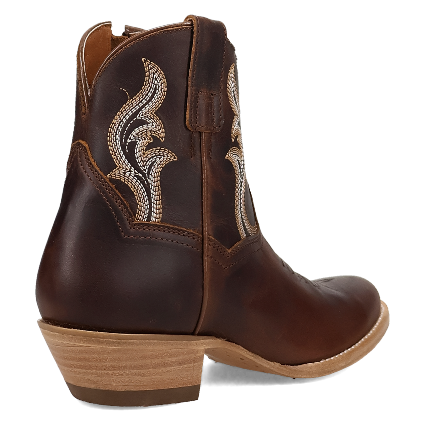 Dan Post Ladies Rustic Charm Tan Leather Western Bootie DP7111