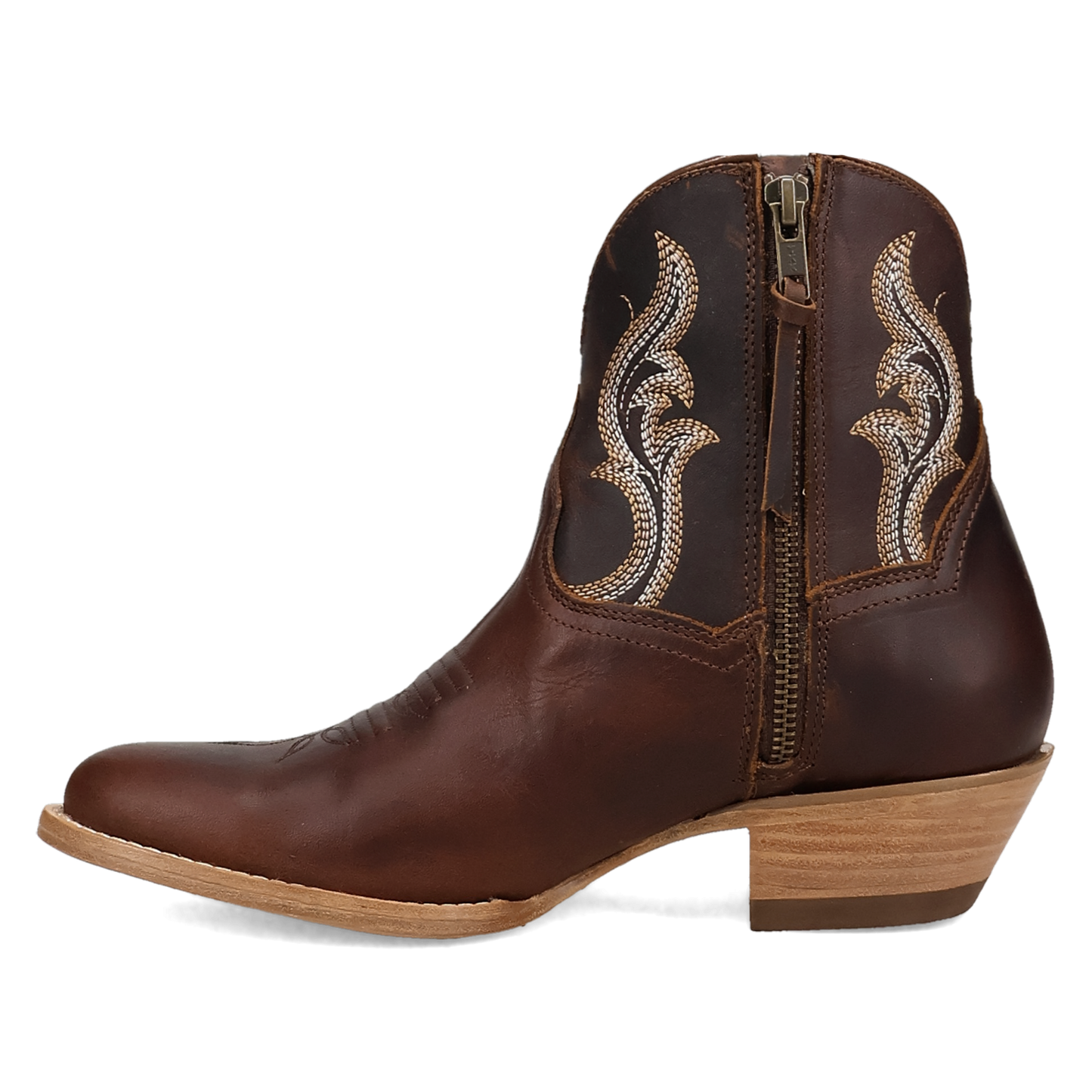 Dan Post Ladies Rustic Charm Tan Leather Western Bootie DP7111