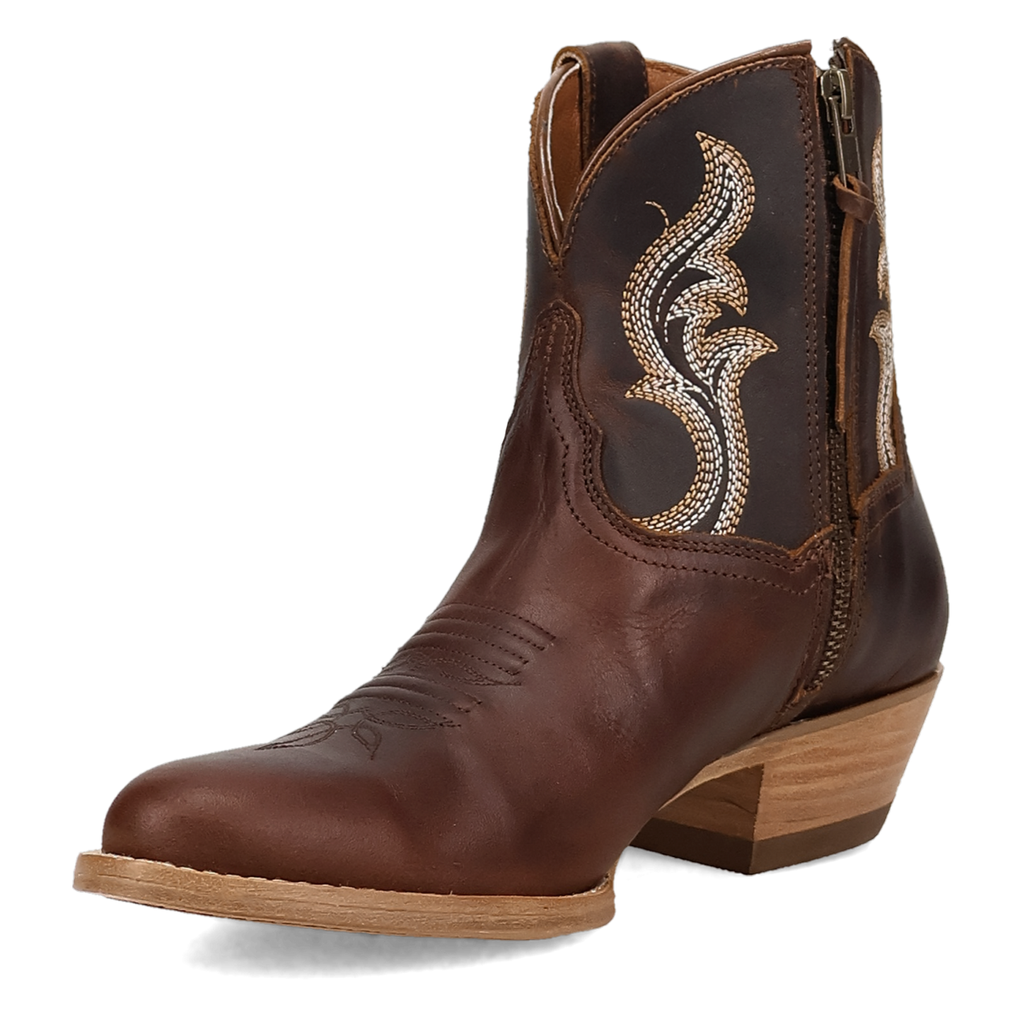 Dan Post Ladies Rustic Charm Tan Leather Western Bootie DP7111