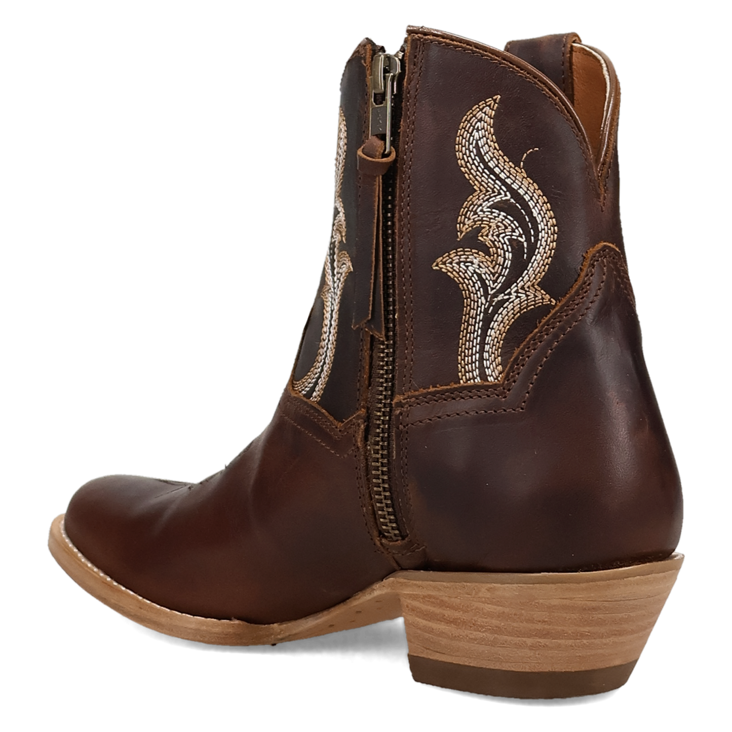 Dan Post Ladies Rustic Charm Tan Leather Western Bootie DP7111