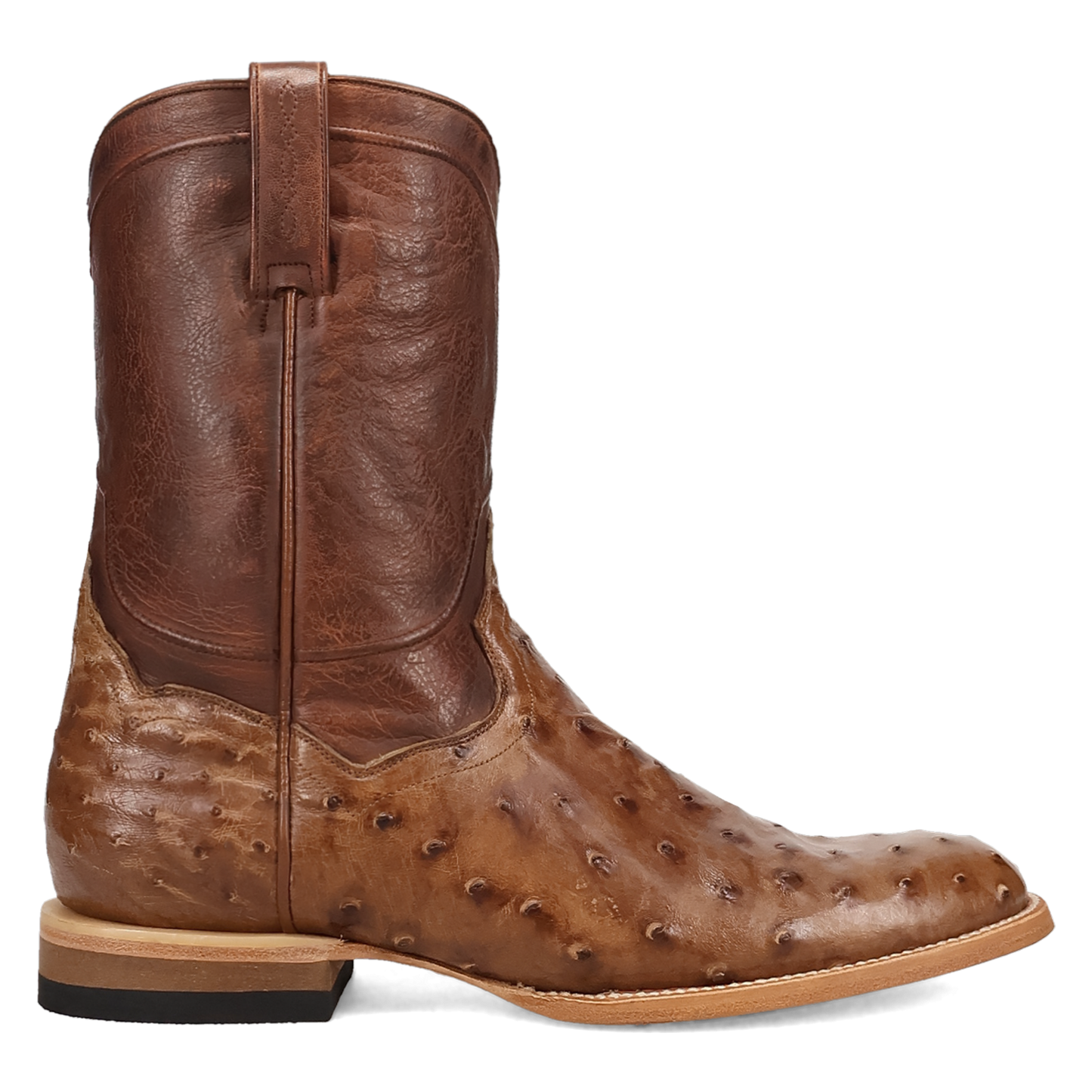 Dan Post Men's Ardor Tobaco Brown Full Quill Ostrich Western Boot DP7134