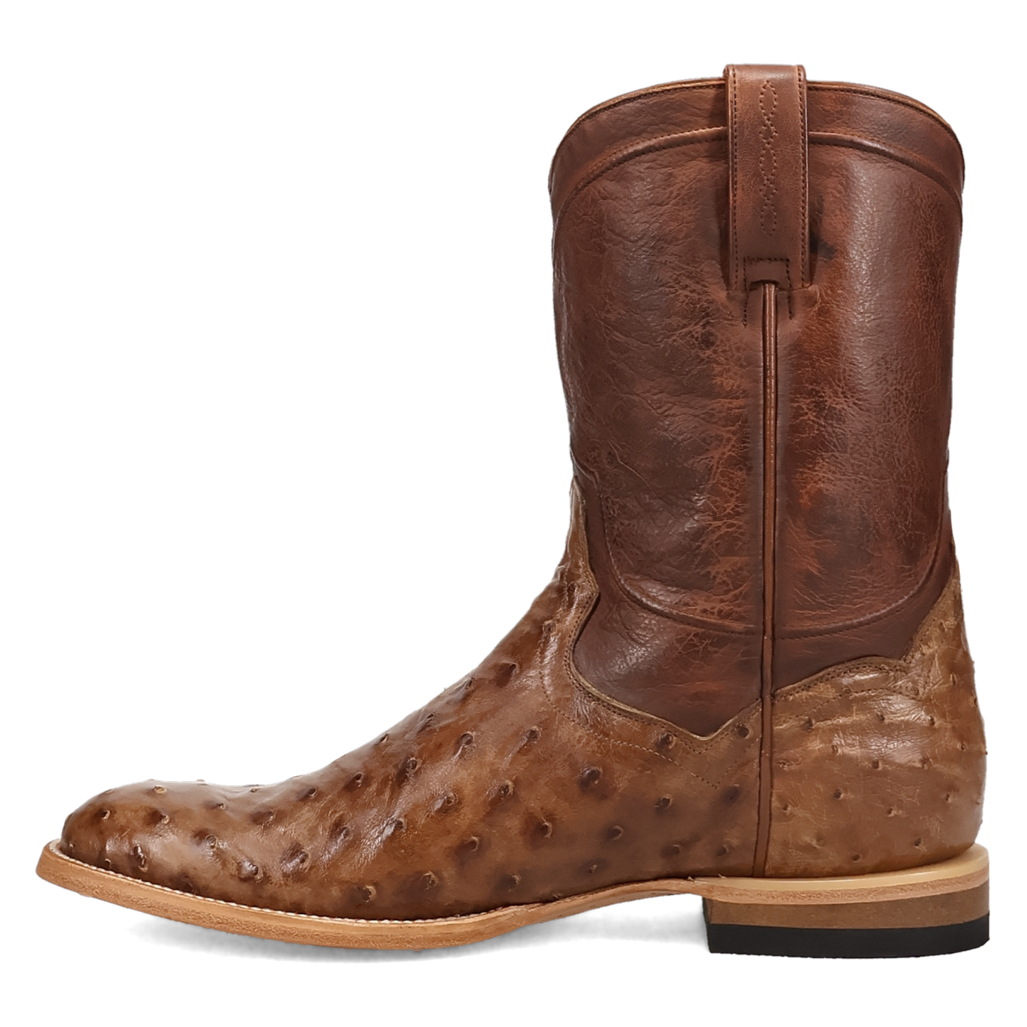 Dan Post Men's Ardor Tobaco Brown Full Quill Ostrich Western Boot DP7134