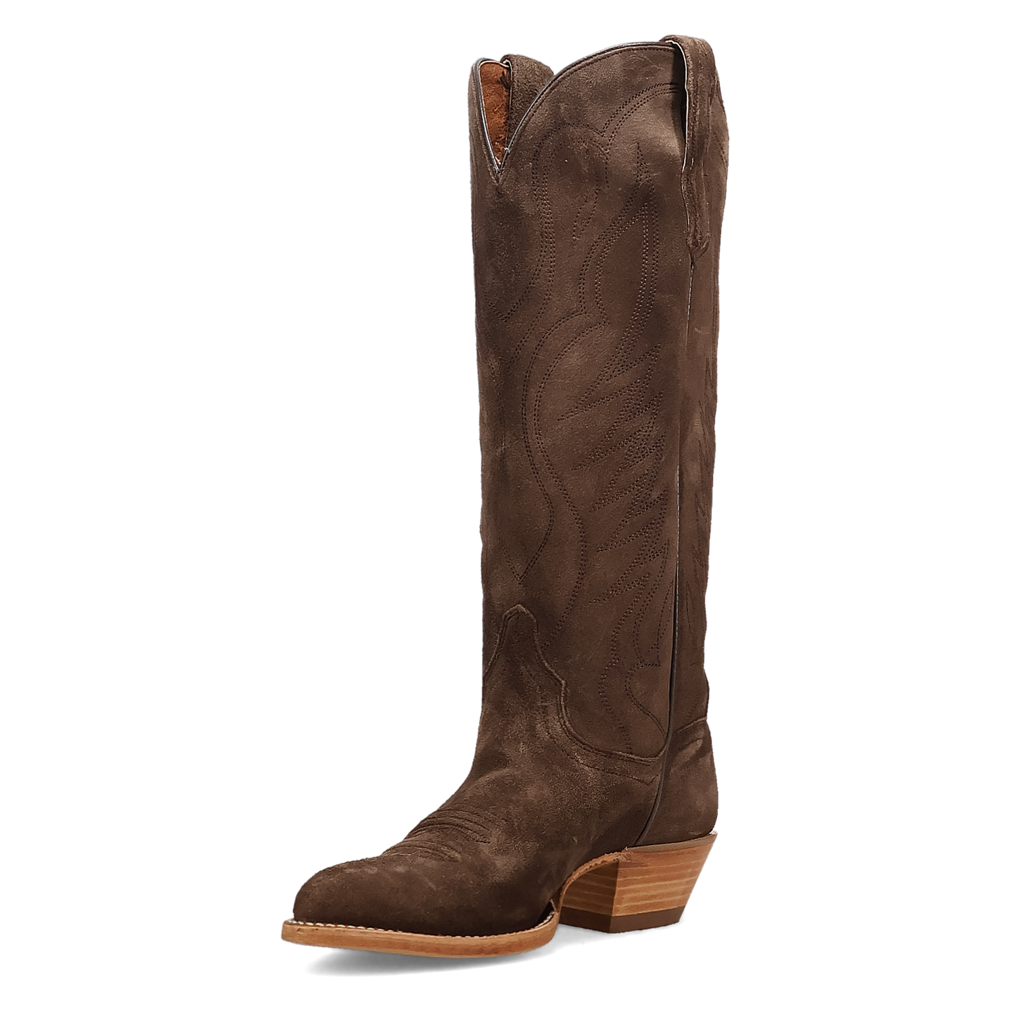 Dan Post Ladies Neon Prairie Brown Suede Leather Boot DP7213