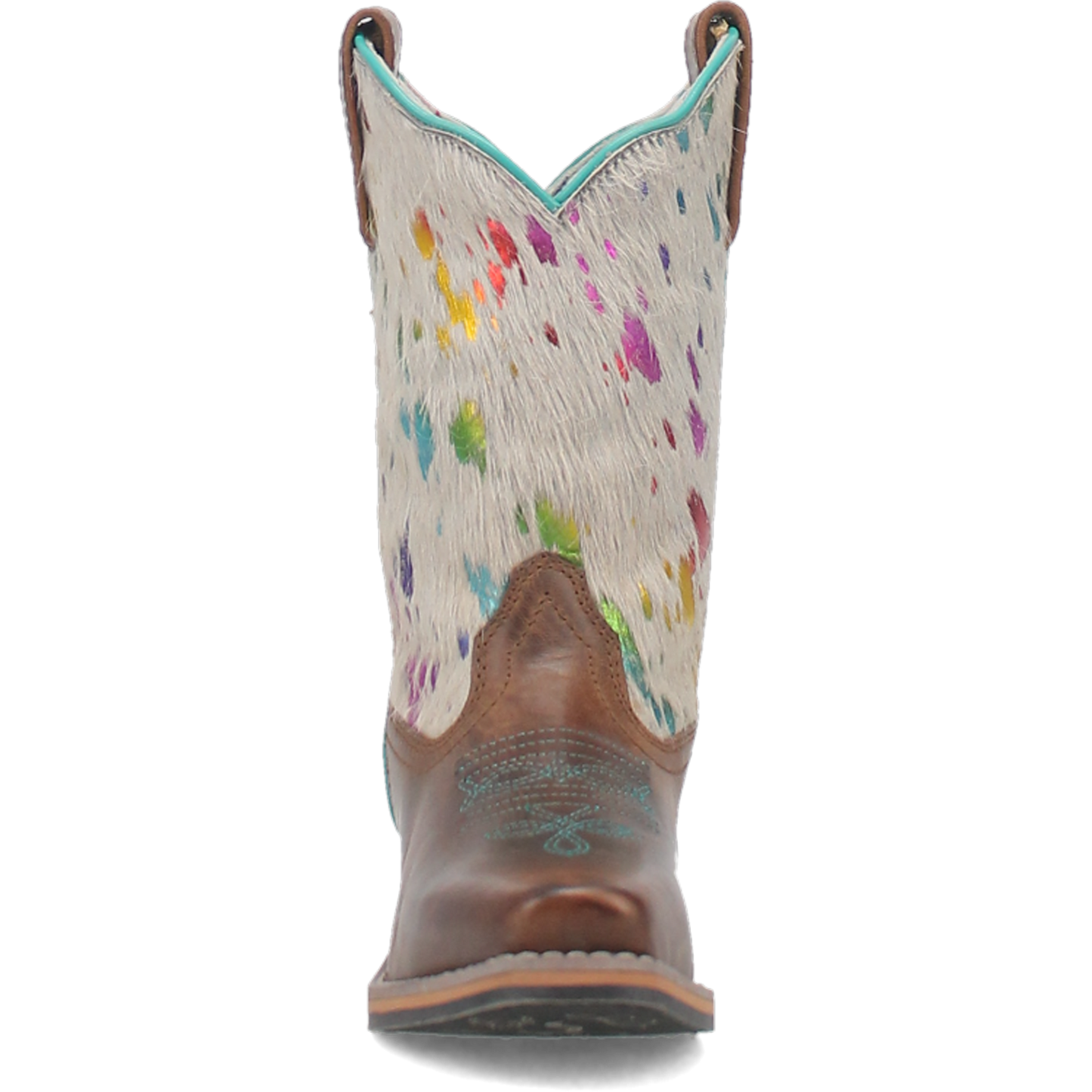 Dan Post Youth Rumi Rainbow & Brown Leather Western Boots DPC3908