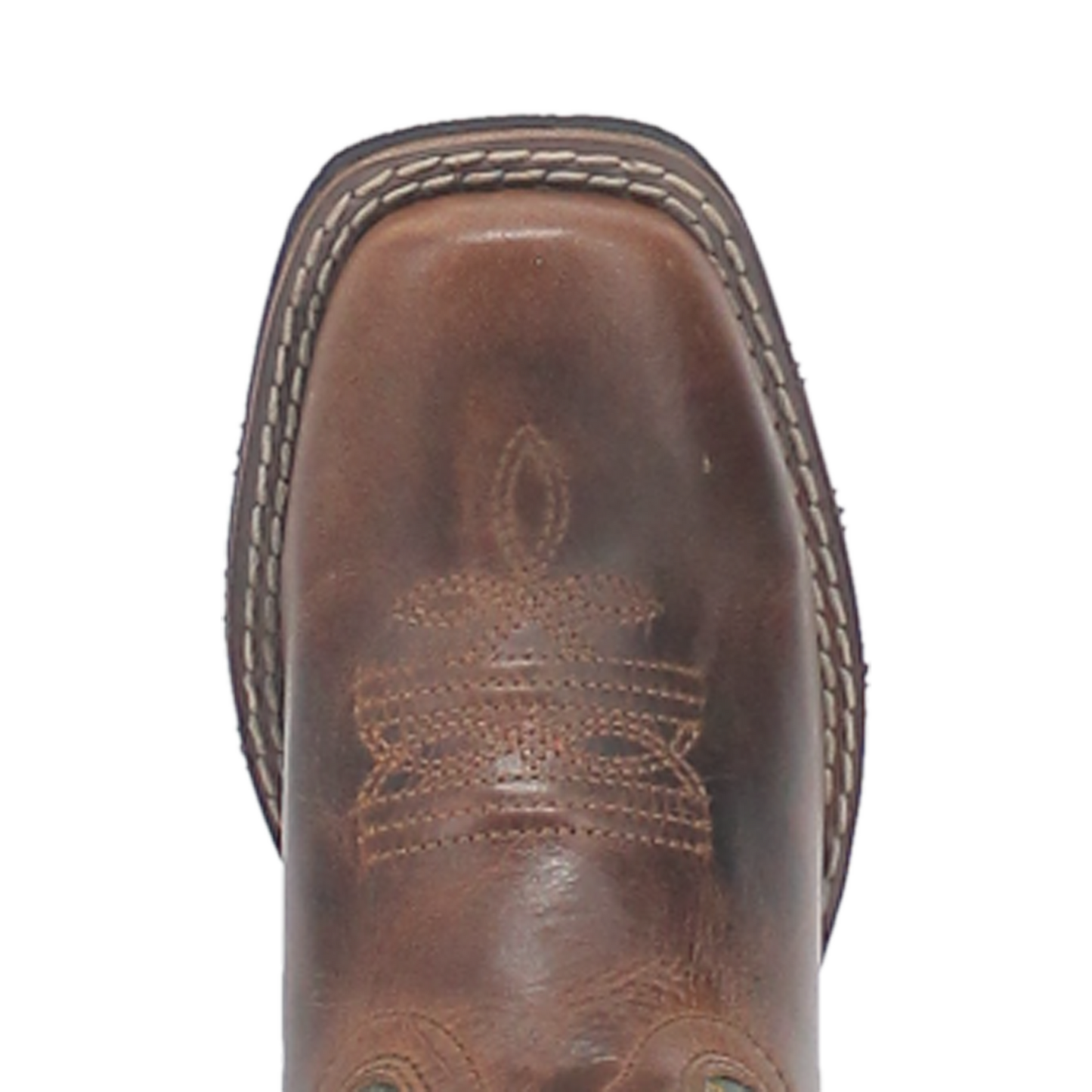 Dan Post Youth Teddy Leather Brown & Green Western Boots DPC3946