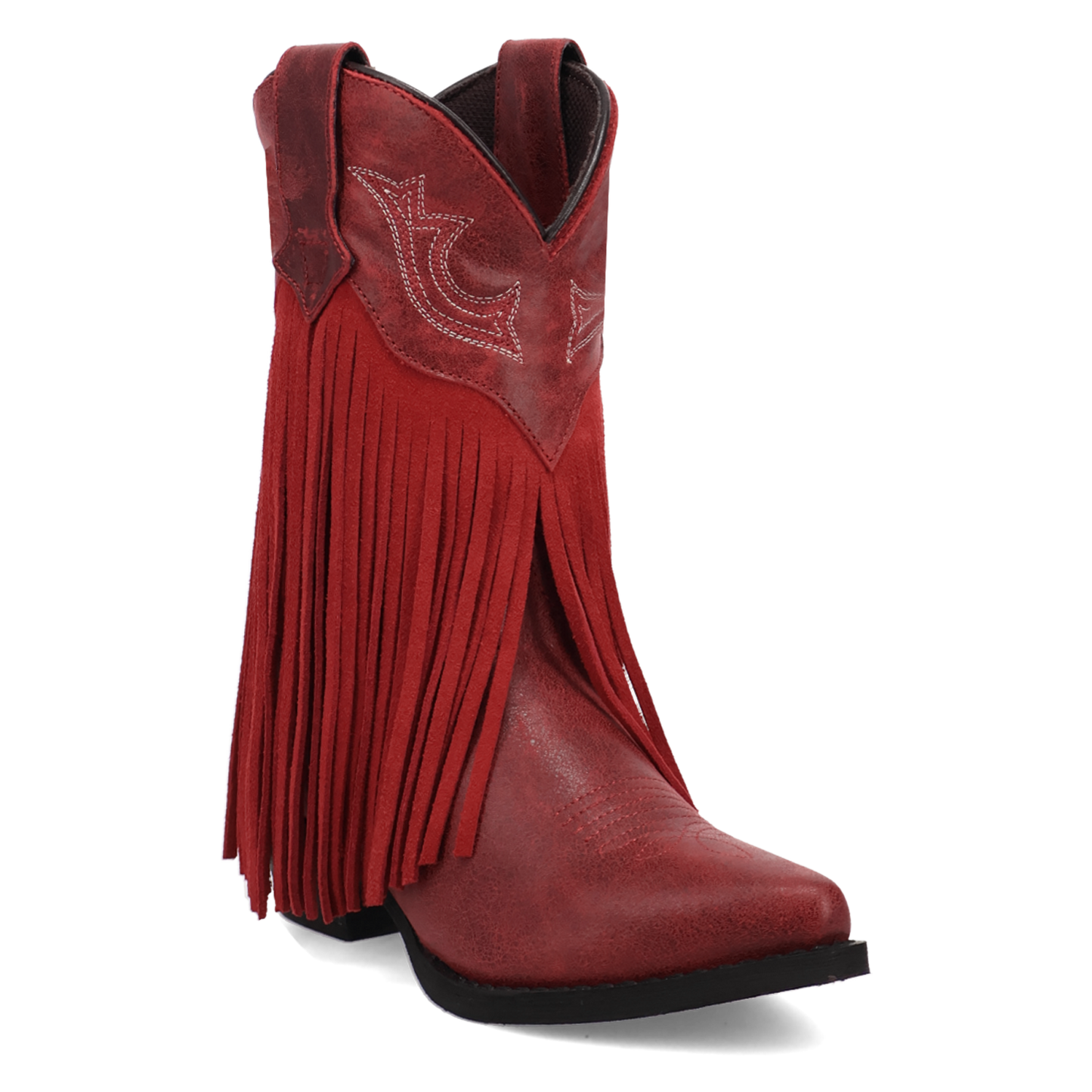 Dan Post Youth Girl's Happy Trails Red Leather Western Boot DPC5021