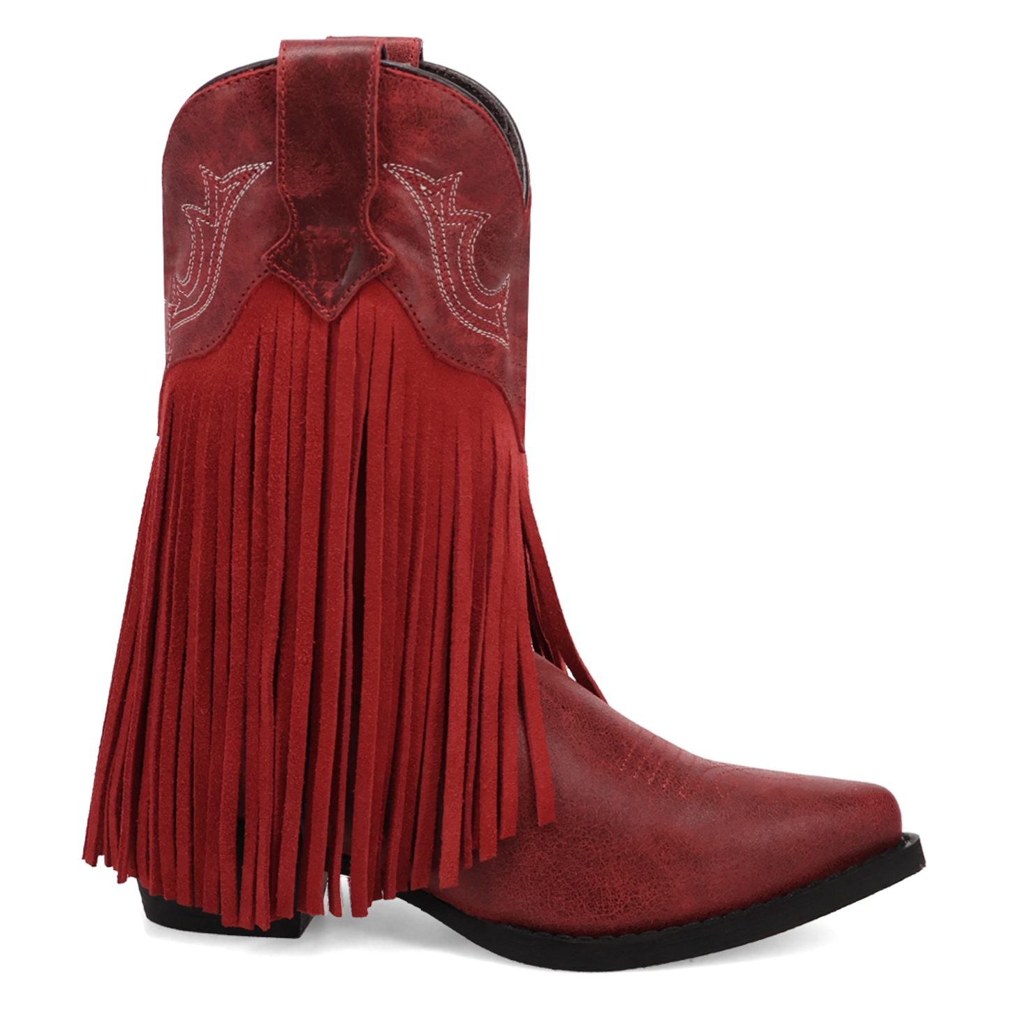Dan Post Youth Girl's Happy Trails Red Leather Western Boot DPC5021