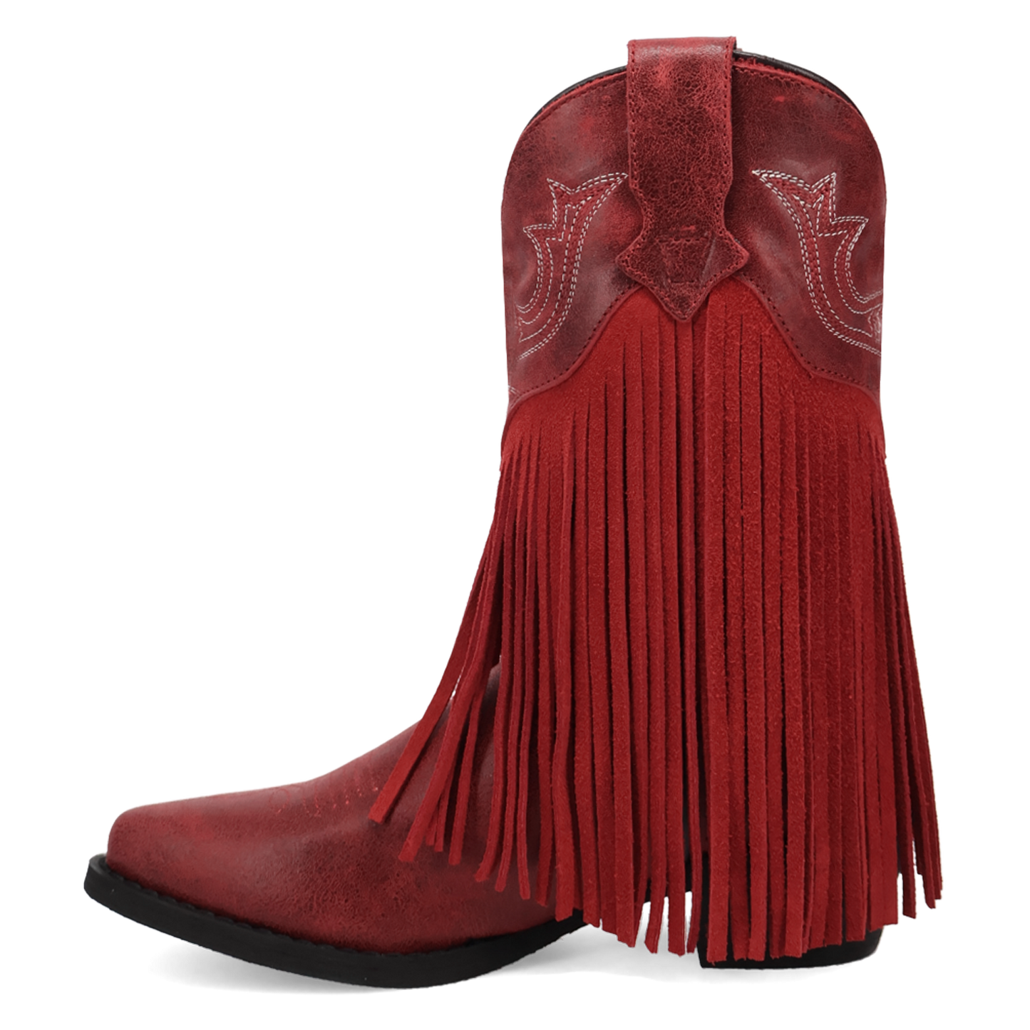 Dan Post Little Girl's Happy Trails Red Leather Western Boot DPC4021