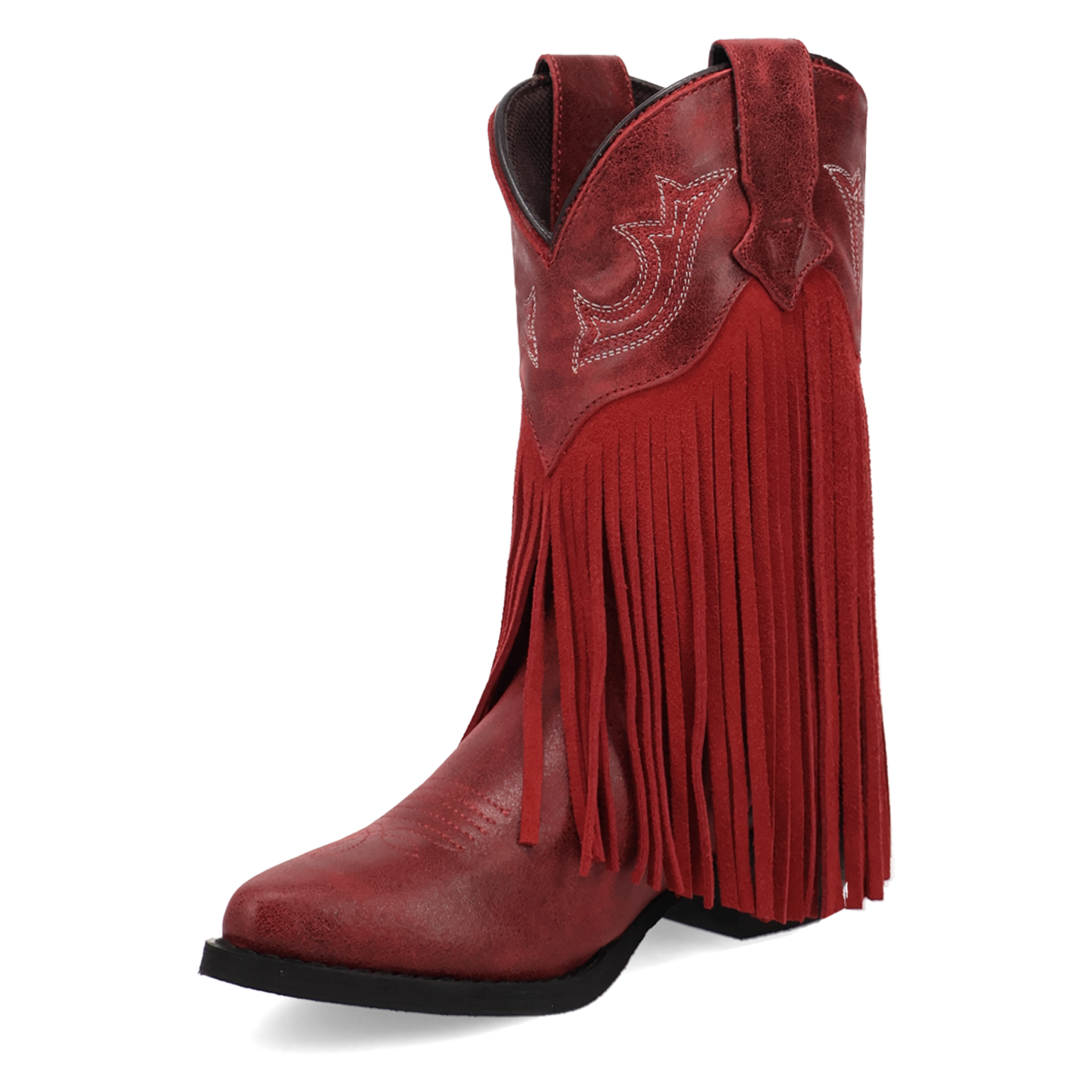 Dan Post Little Girl's Happy Trails Red Leather Western Boot DPC4021