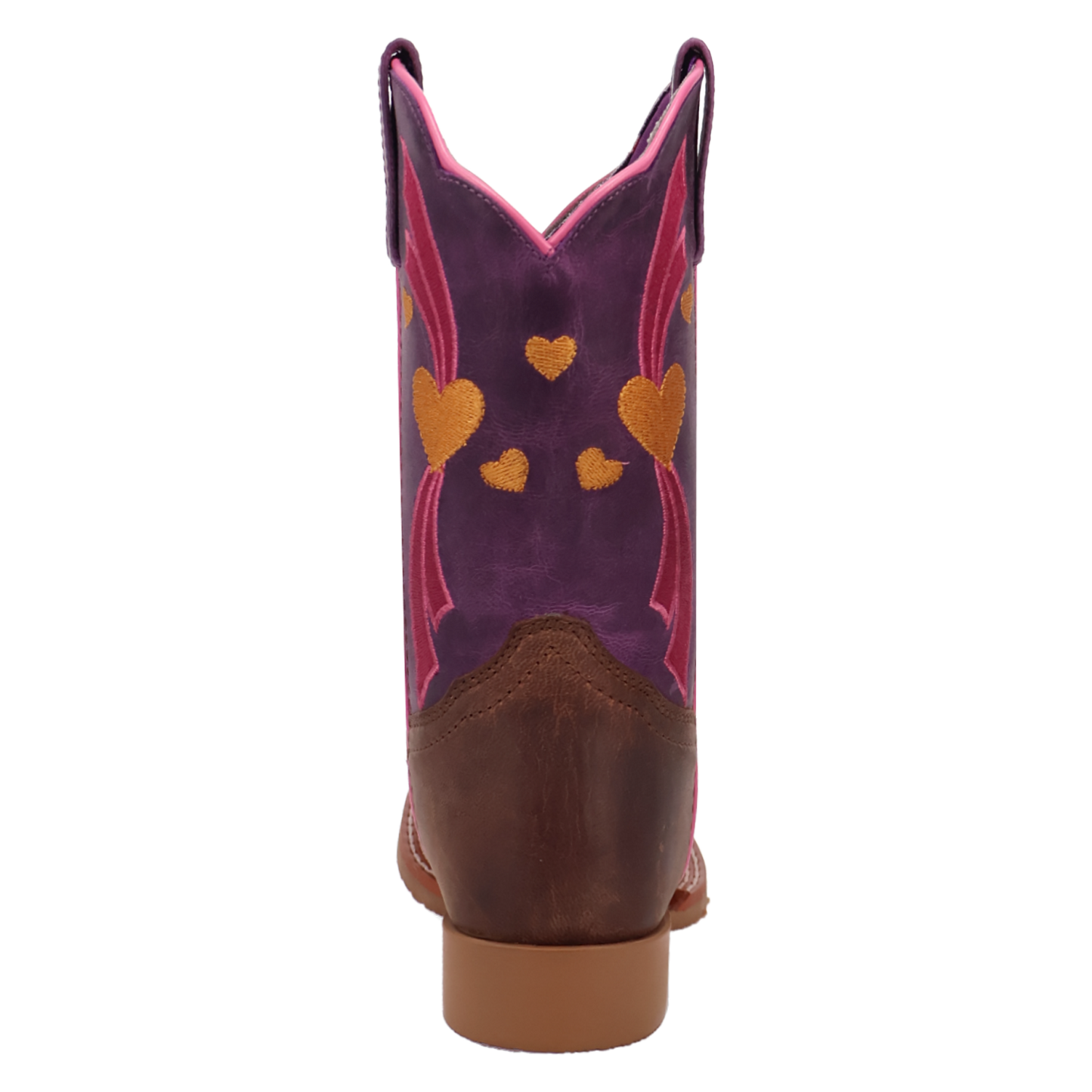 Dan Post Youth Girl's Lottie Tan & Purple Leather Western Boot DPC5023