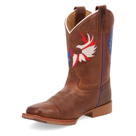 Dan Post Little Kid's Freedom Flight Tan Leather Western Boot DPC4025 Dan Post Little Kid's Freedom Flight Tan Leather Western Boot DPC4025
