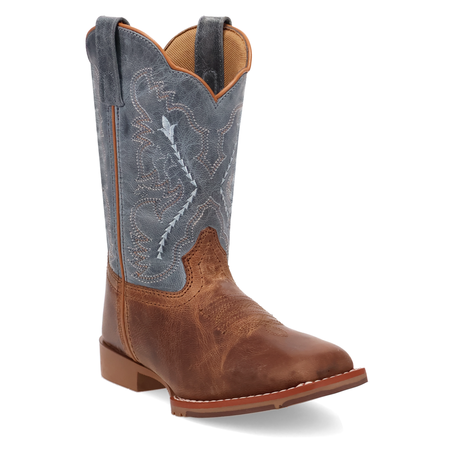 Dan Post Children's Salina Blue & Tan Leather Western Boot DPC4027