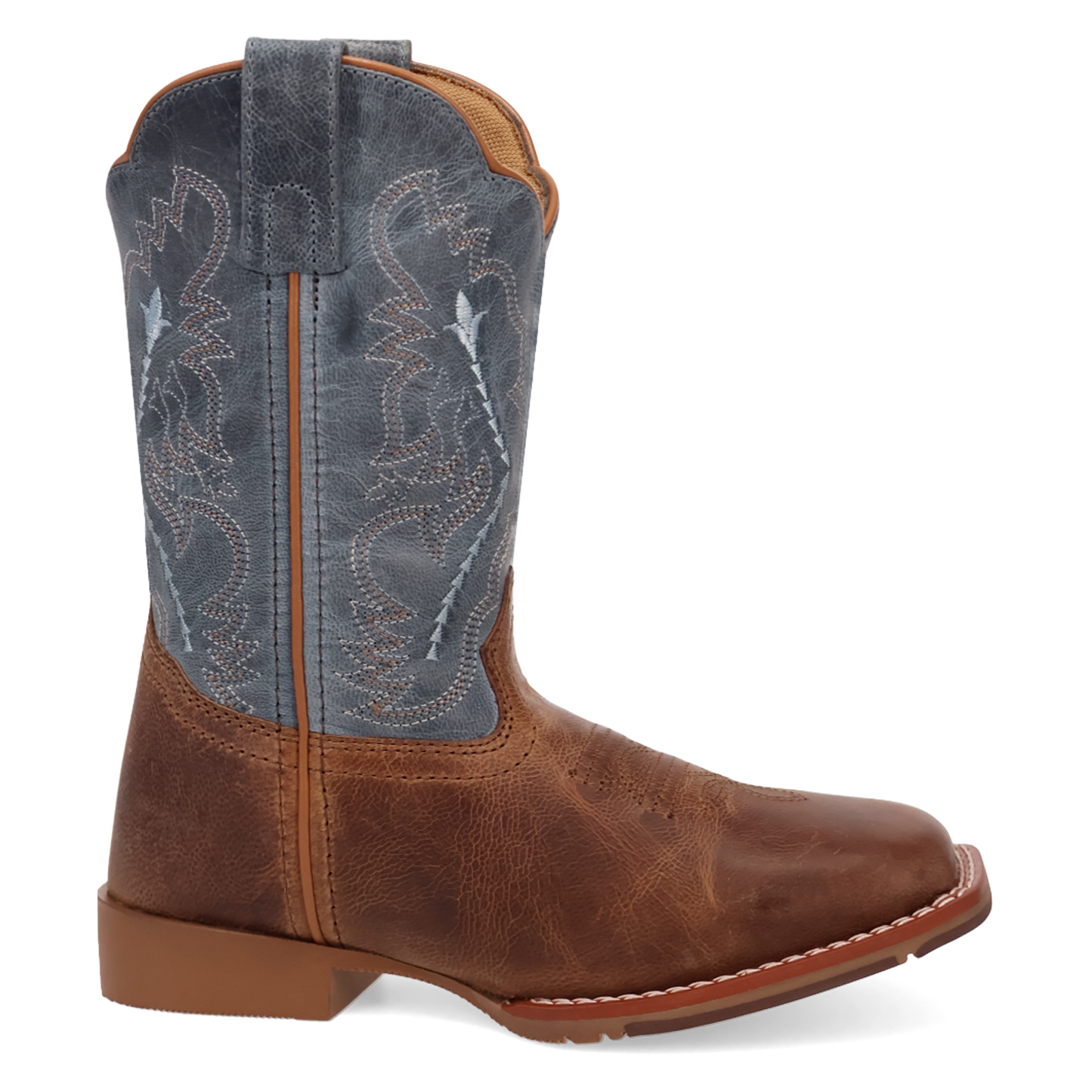 Dan Post Children's Salina Blue & Tan Leather Western Boot DPC4027