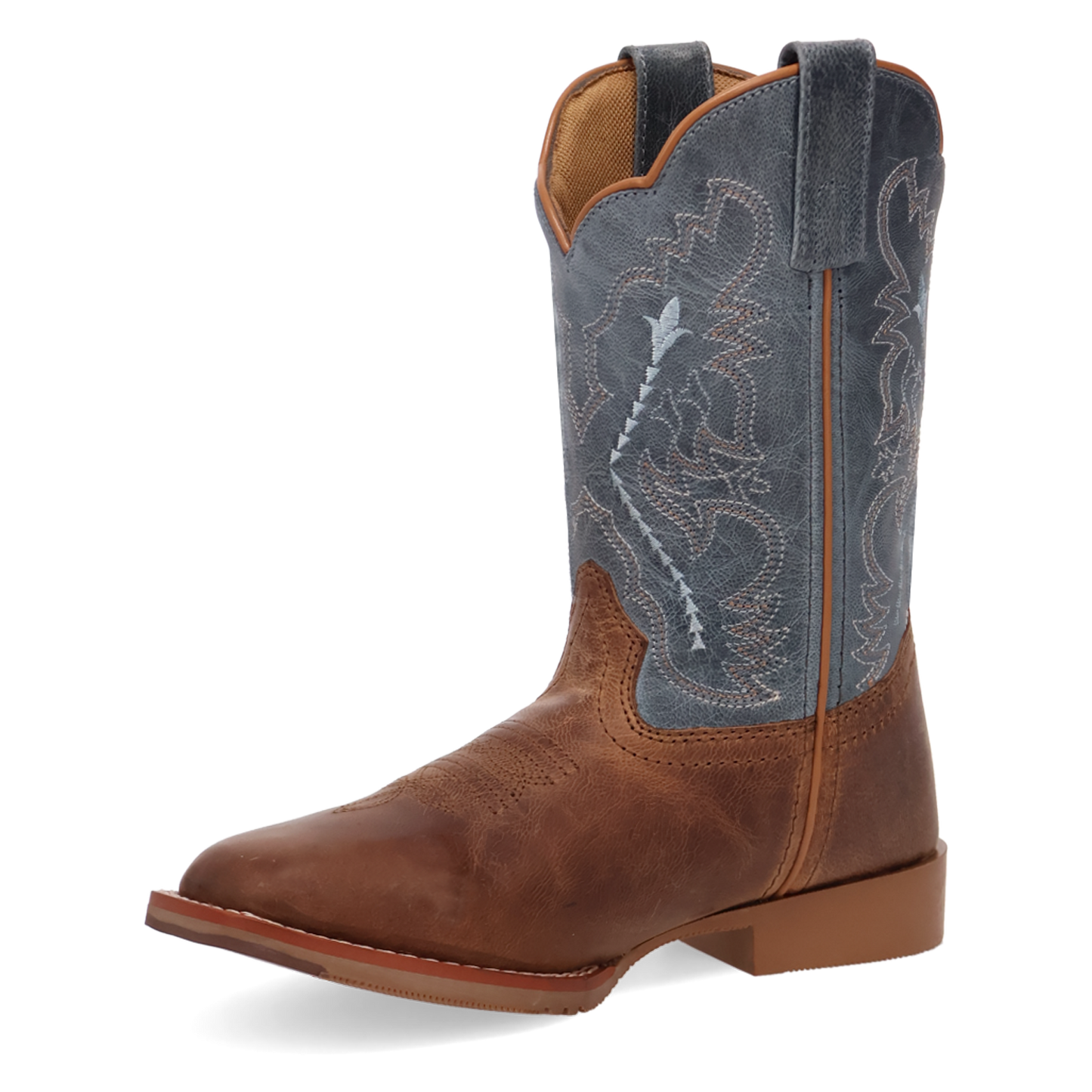 Dan Post Children's Salina Blue & Tan Leather Western Boot DPC4027