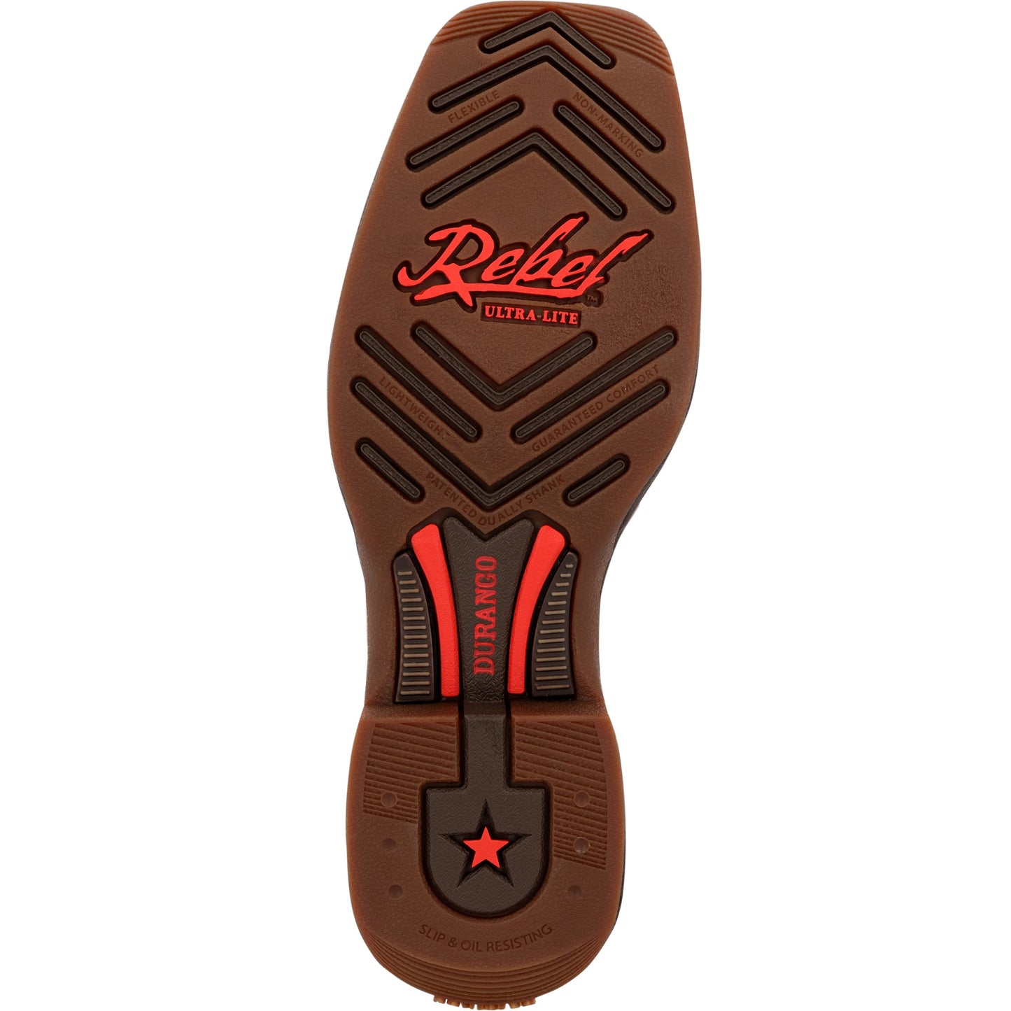 Durango Ladies Rebel Ultra-Lite Square Toe Brown Western Boots DRD0501