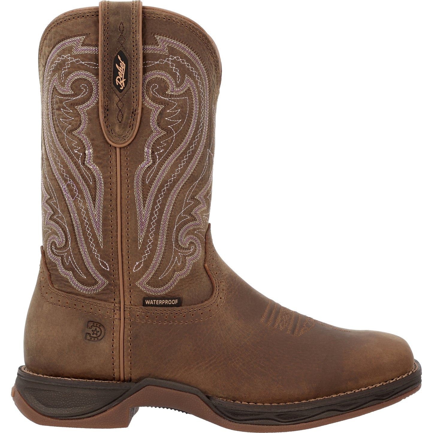 Durango® Ladies Rebel™ Ultra-Lite Filly Brown Square Toe Western Boot DRD0511