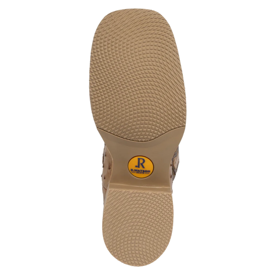 R. Watson Men's Antique Saddle Full Quill Tan Western Boot RW4540-2