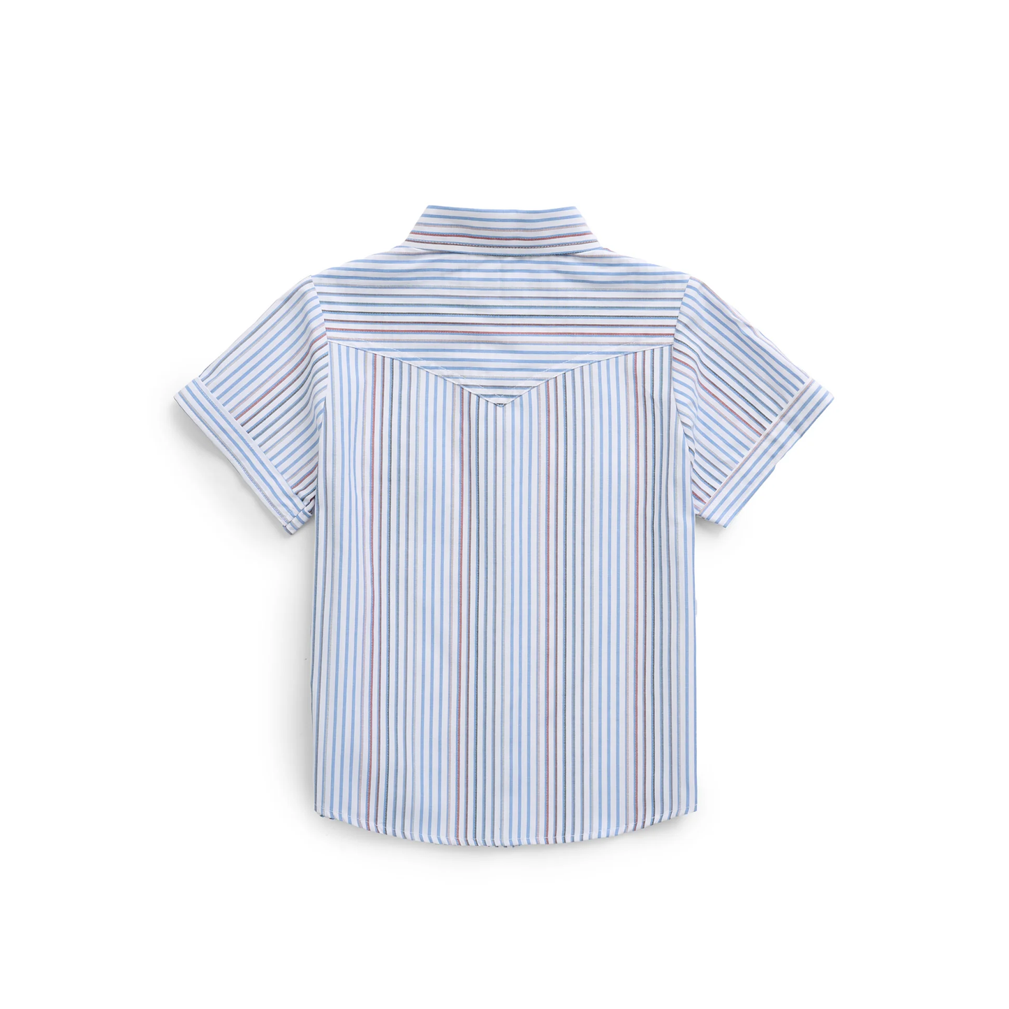 Ely Cattleman Youth Girl's Blue Striped Button Down Shirt E5S525008-WH