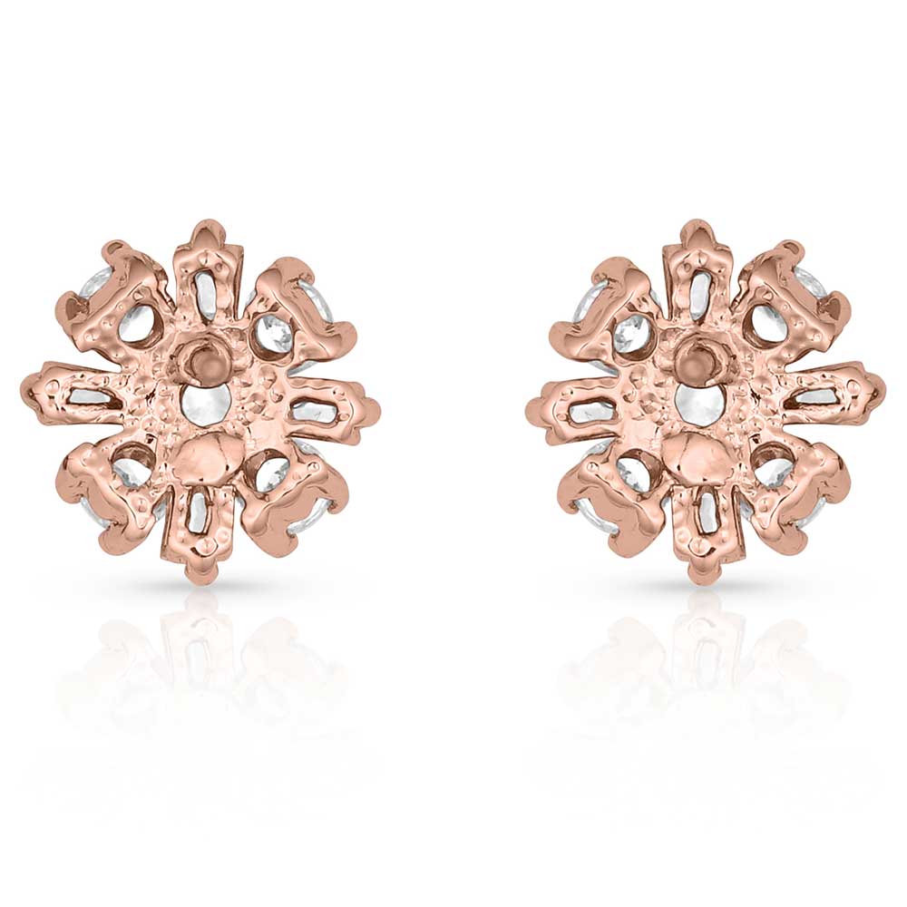 Montana Silversmiths Simply Brilliant Rose Flower Earrings ER3874RG