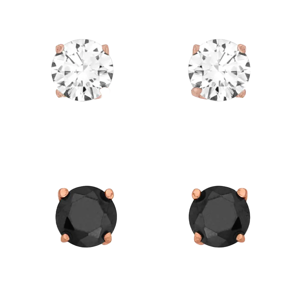 Montana Silversmiths Ladies Opposites Attract Double Crystal Earring Set ER5647