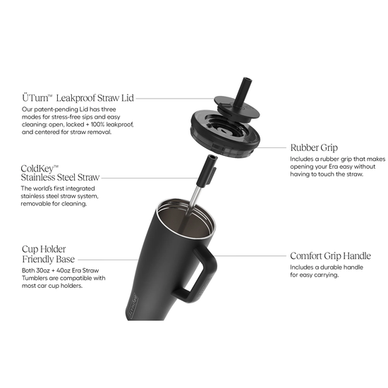 Brümate New Era 30oz Matte Black Tumbler DWER30MBK