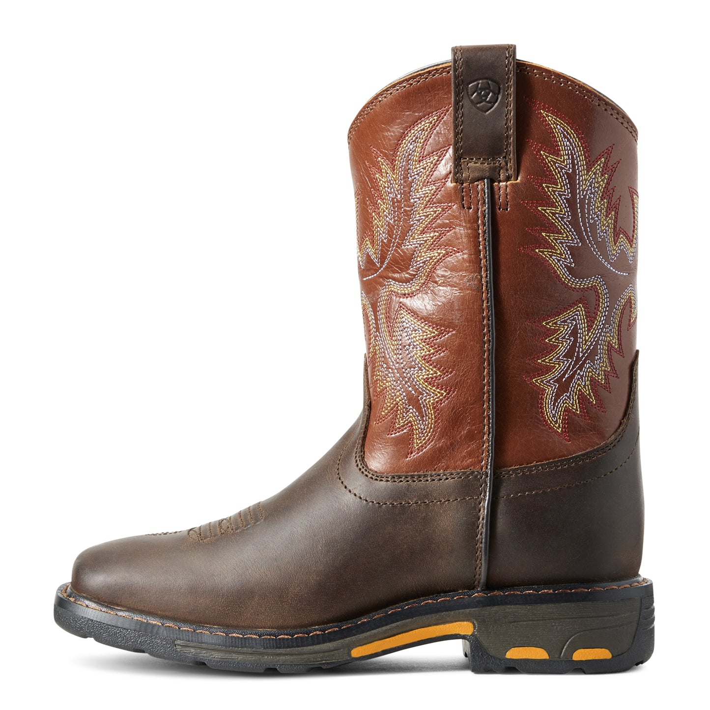 Ariat Youth WorkHog Dark Earth Wide Square Toe Work Boot 10007837
