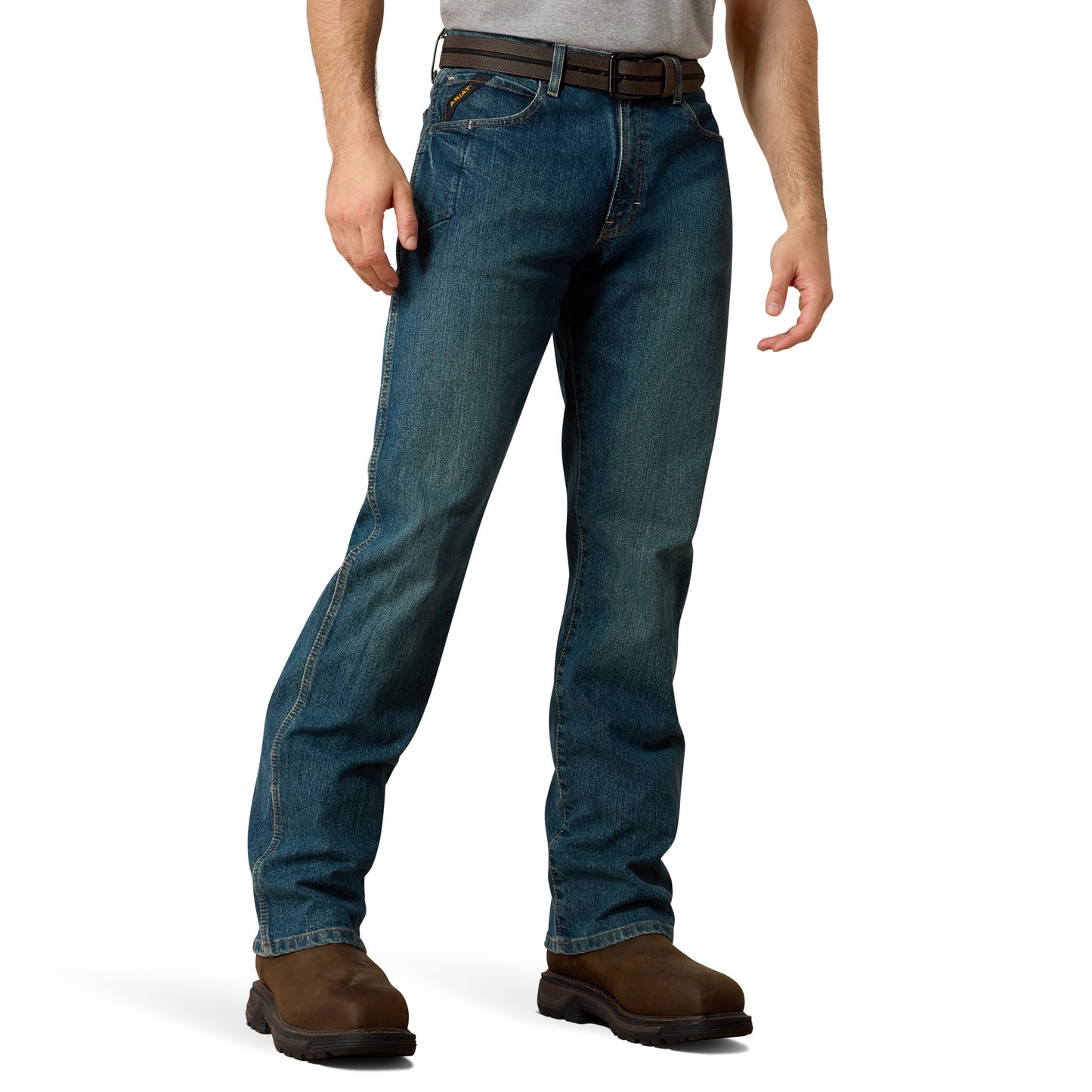 Ariat® Men's Rebar M4 Relaxed DuraStretch Boot Cut Jeans 10016221