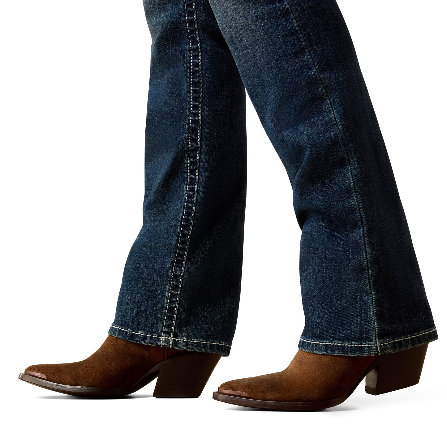 Ariat Ladies R.E.A.L Mid Rise Stretch Icon Straight Leg Jeans 10017216