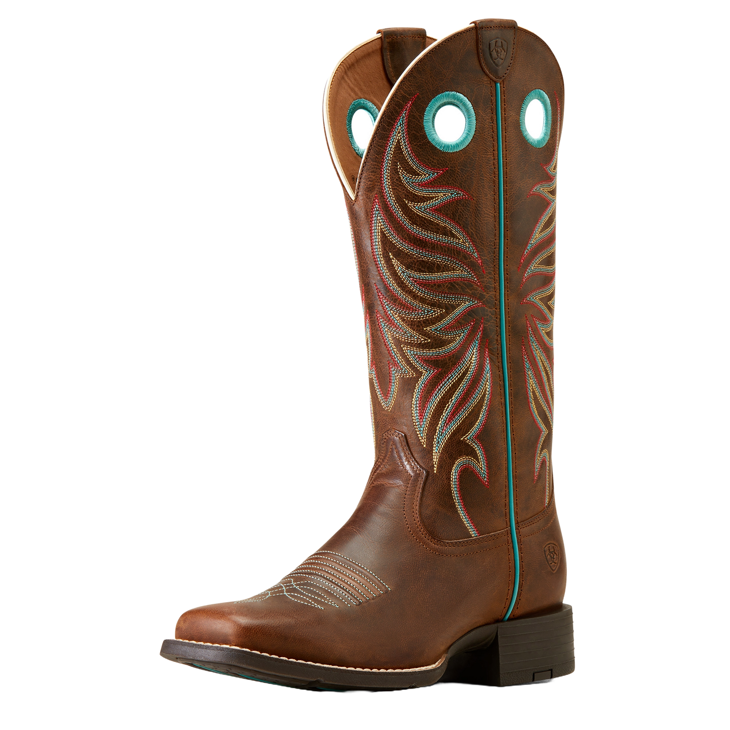 Ariat Ladies Round Up Ryder Sassy Brown Leather Western Boot 10017390
