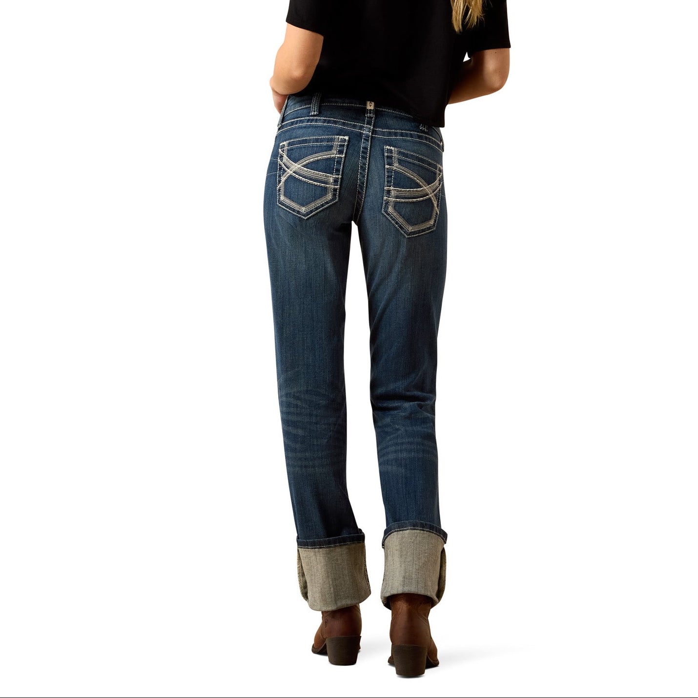 Ariat® Ladies Stretch Mid Rise Ivy Straight Leg Jeans 10024300