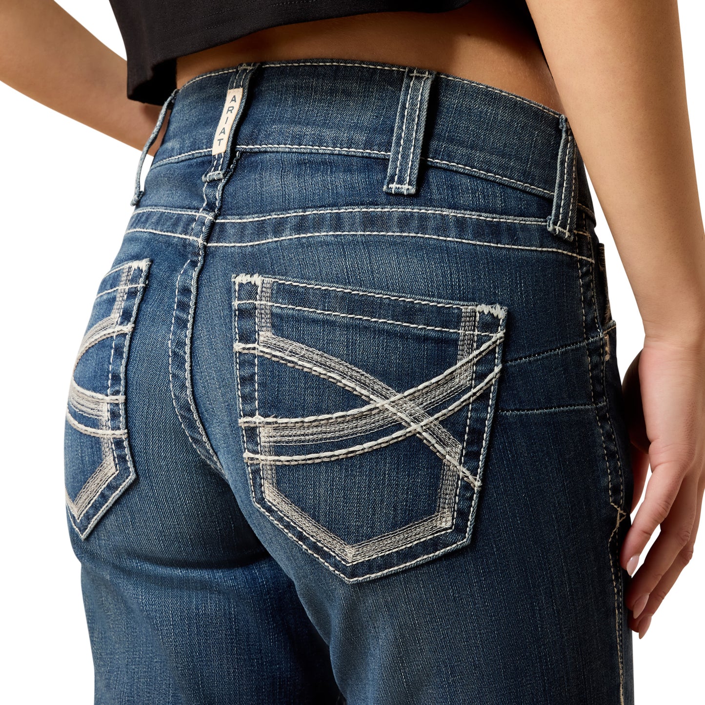 Ariat® Ladies Stretch Mid Rise Ivy Straight Leg Jeans 10024300