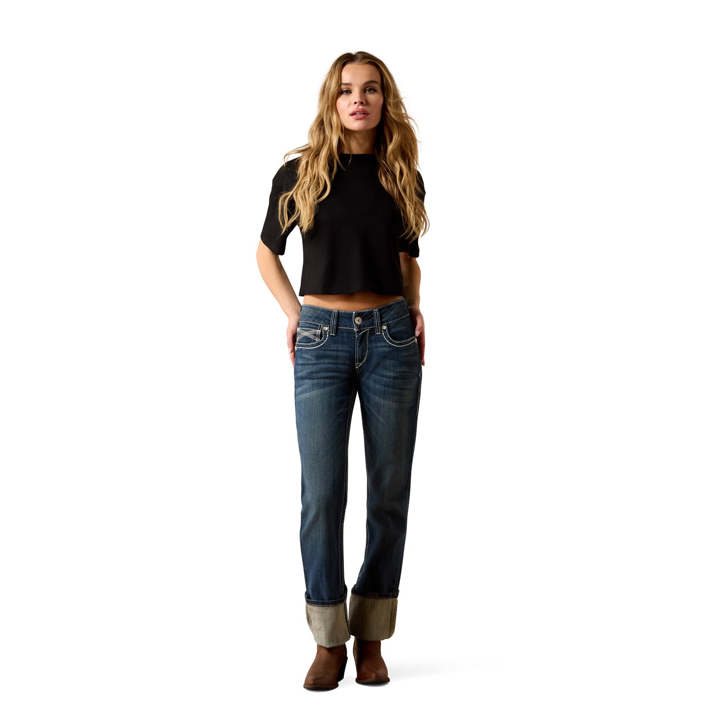 Ariat® Ladies Stretch Mid Rise Ivy Straight Leg Jeans 10024300