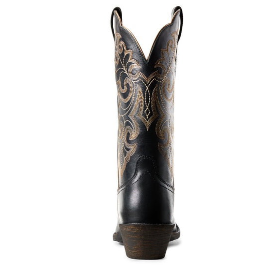 Ariat Ladies Limousine Black Round Up Square Toe Western Boot 10029756