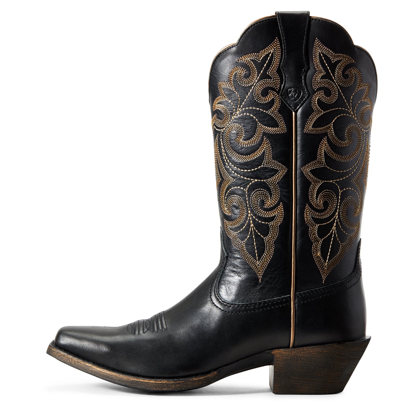Ariat Ladies Limousine Black Round Up Square Toe Western Boot 10029756