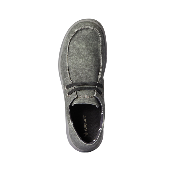 Ariat Men's Hilo Stretch Charcoal Canvas Shoes 10038391